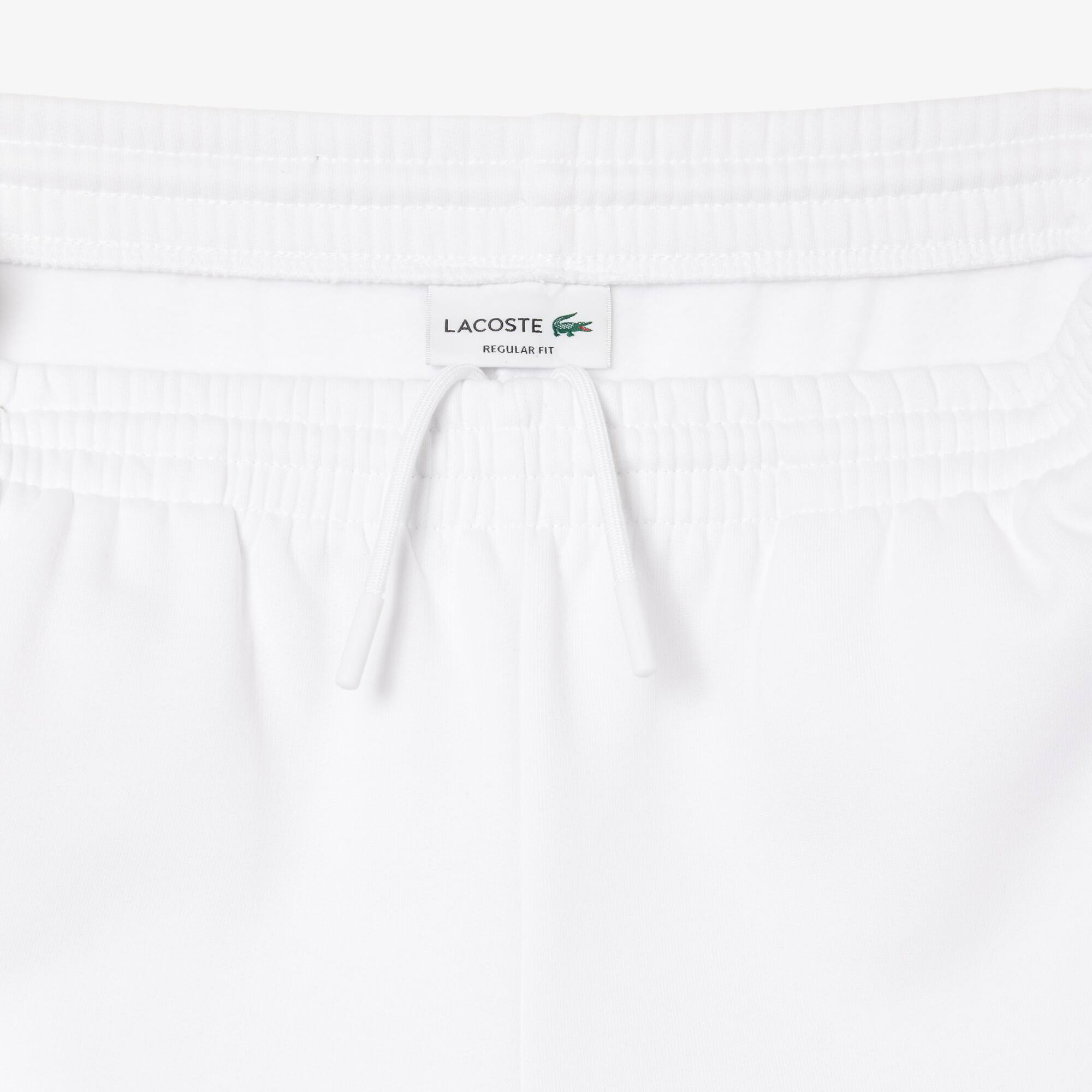 Herren LACOSTE Trainingshose aus aufgerautem Fleece Trainingshosen - Weiss - Lacoste - Herren