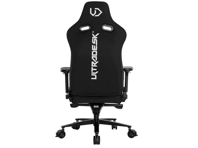 Ultradesk Gaming-Stuhl Throne Schwarz Gaming-Stuhl aus Stoff mit 140 kg Belastbarkeit