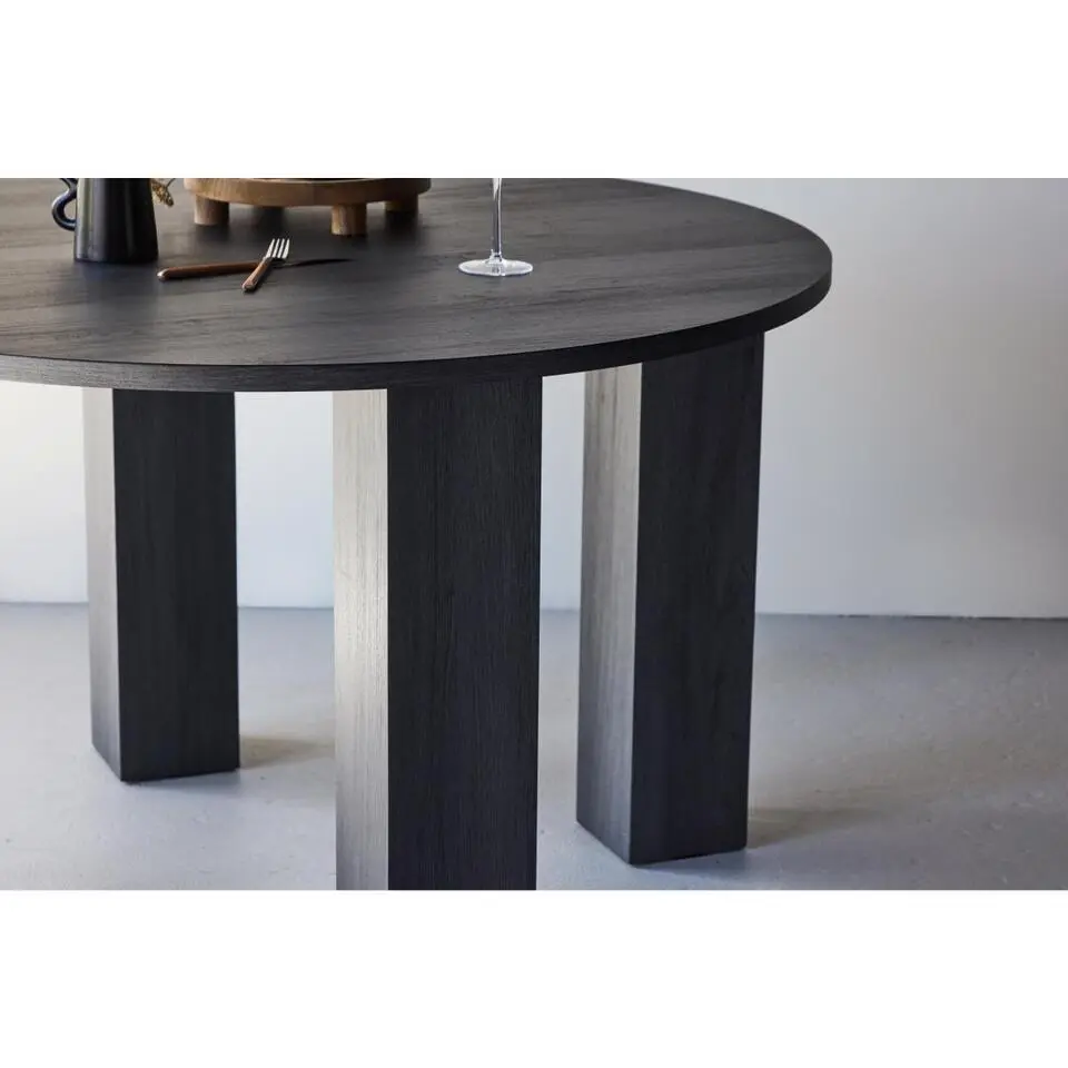 Svea - Noémie ronde eettafel - ø120 cm - zwart