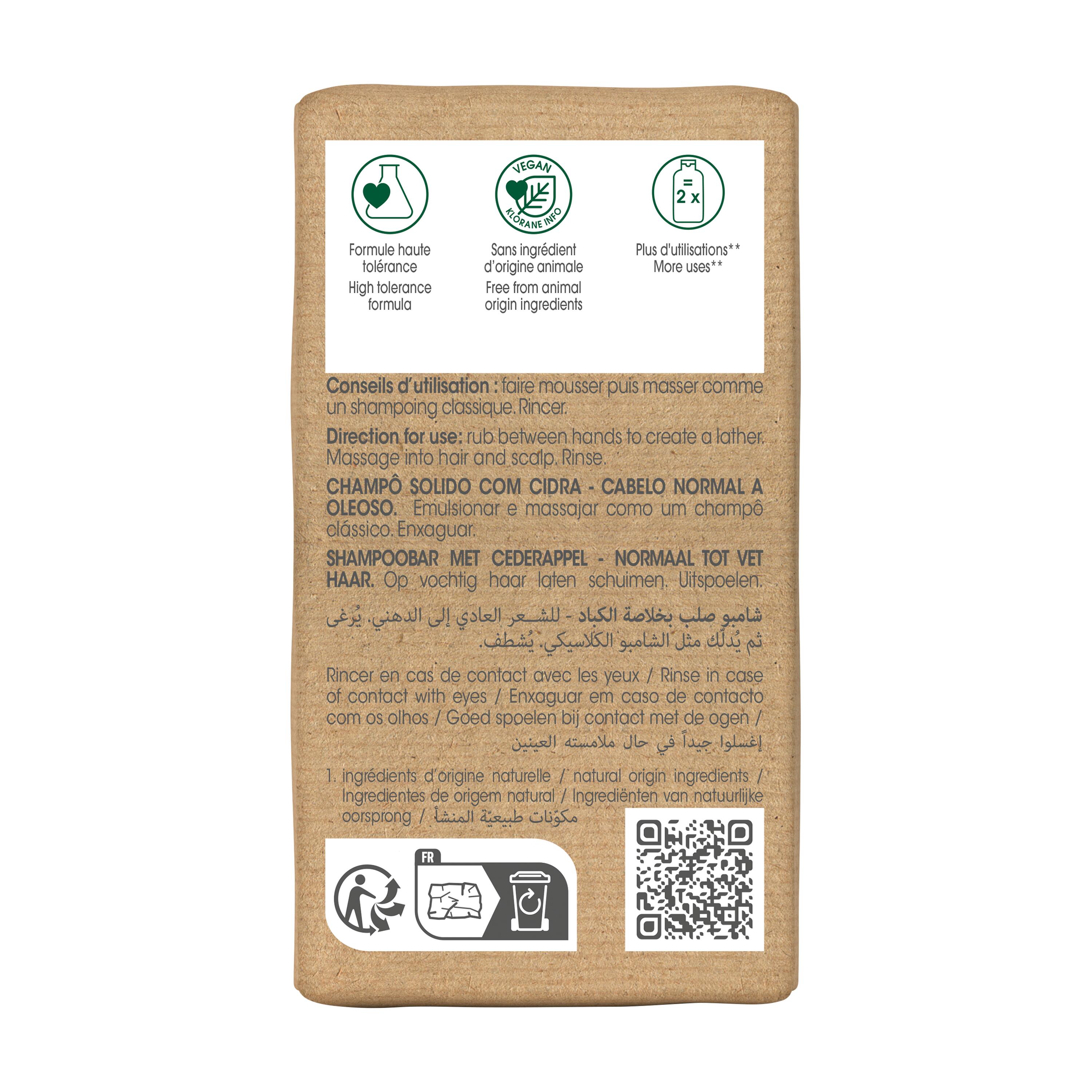 Klorane Shampoo-Bar fest Zedrat 80 g