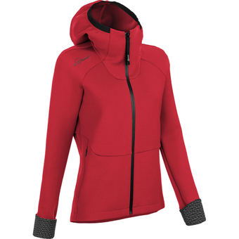 LaMunt Antje Thermal Hoody Fleecejacke Sunset Red Damen