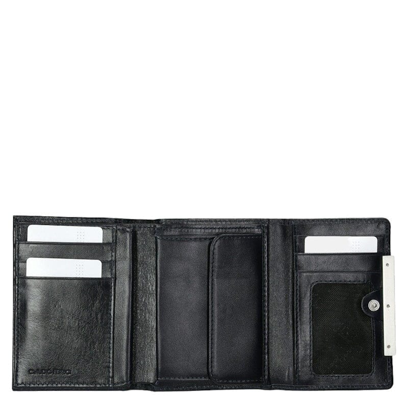 Claudio Ferrici Classico Tri-Fold Wallet Navy