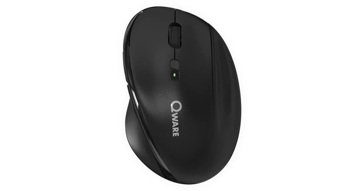 QwareLincoln Draadloze Muis  (Zwart, 1000 - 2400 DPI, 2,4 GHz USB | Bluetooth)