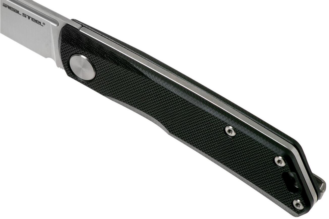 Real Steel Luna Lite 7031 Black G10 zakmes, Poltergeist design