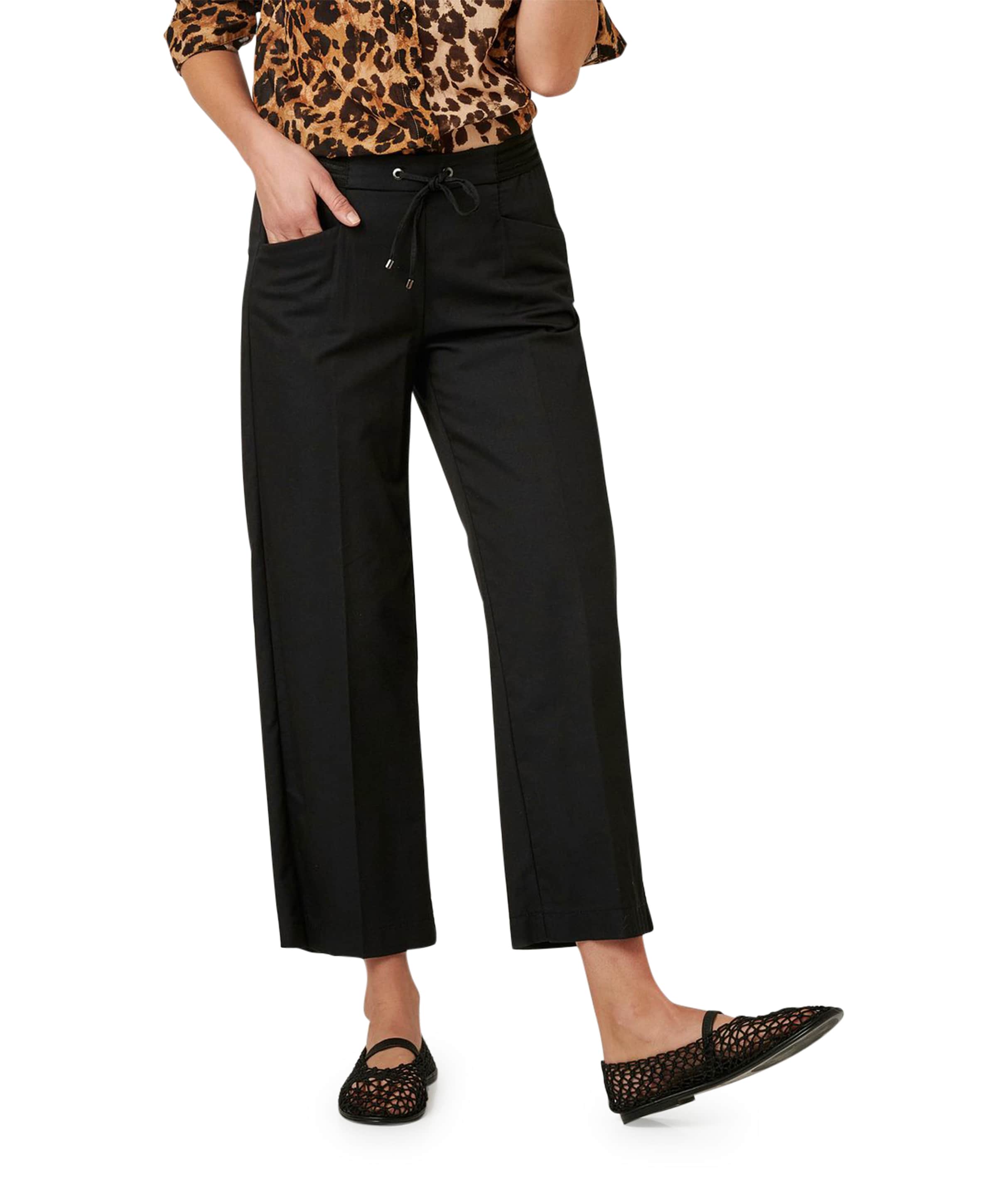 Toni Sue Wide 7/8 dames broek zwart
