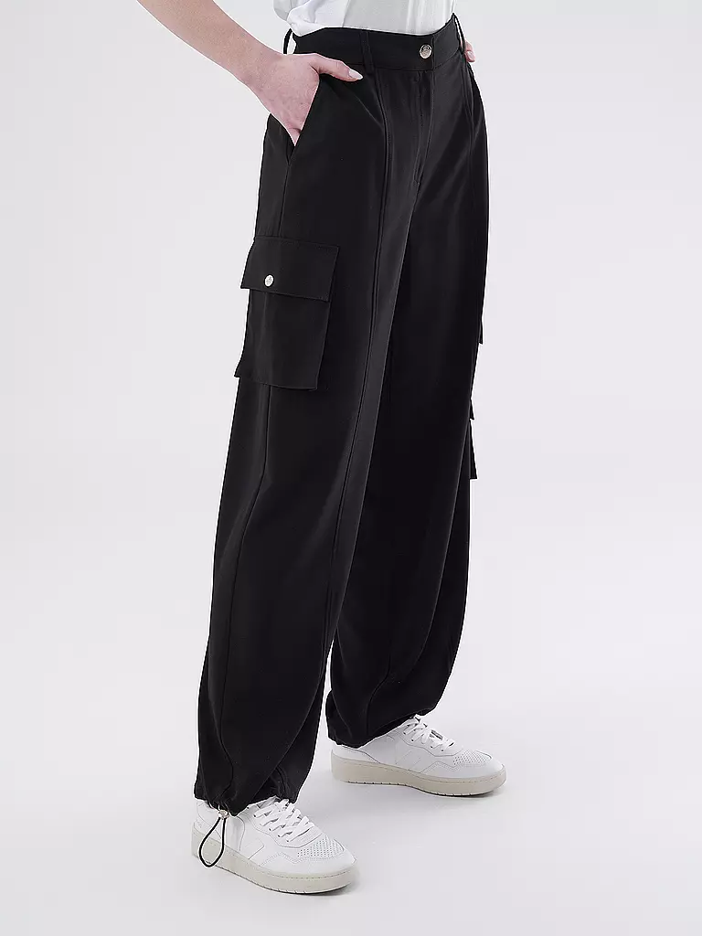 LIU JO Cargohose NAVETTA  schwarz