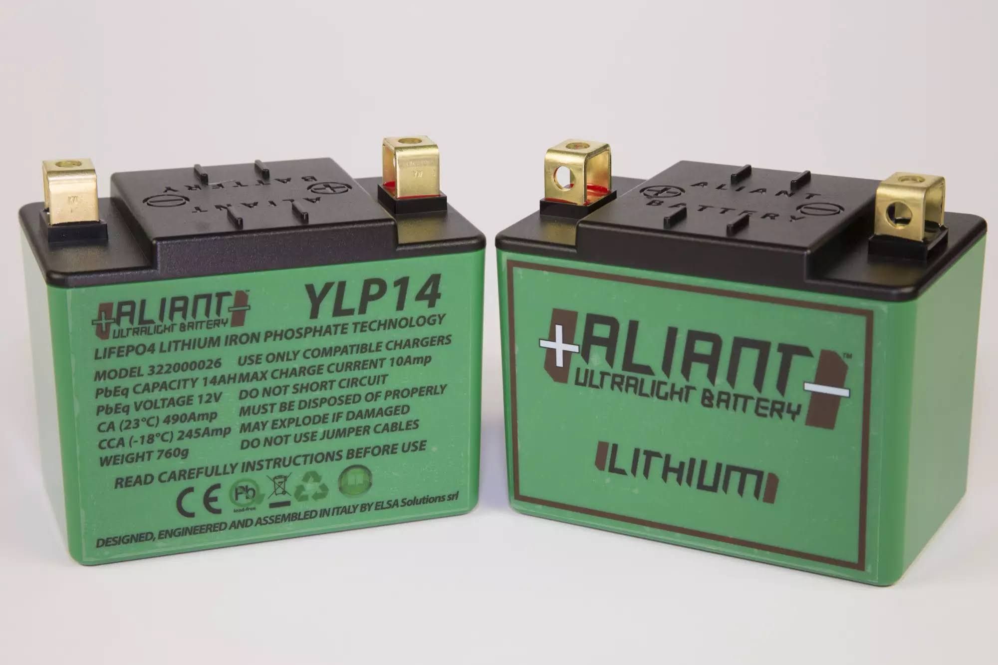 ALIANT MC Batteri LitiumUltralight YLP14 Lithiumbattery Ready to Use