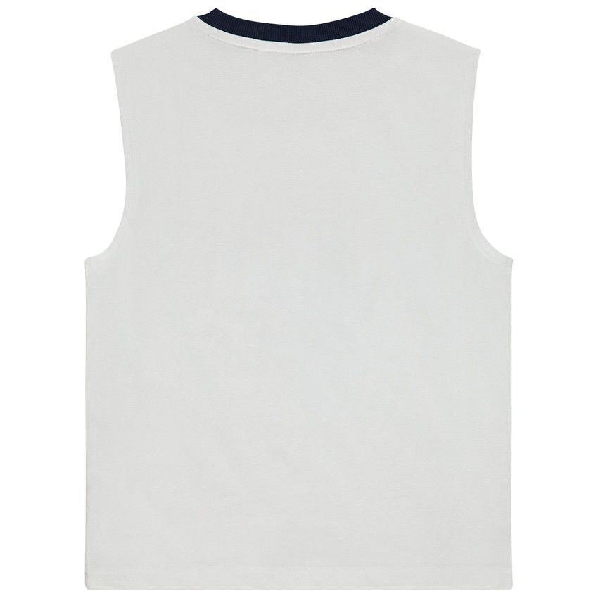 Débardeur print varsity pour garçon - Blanc