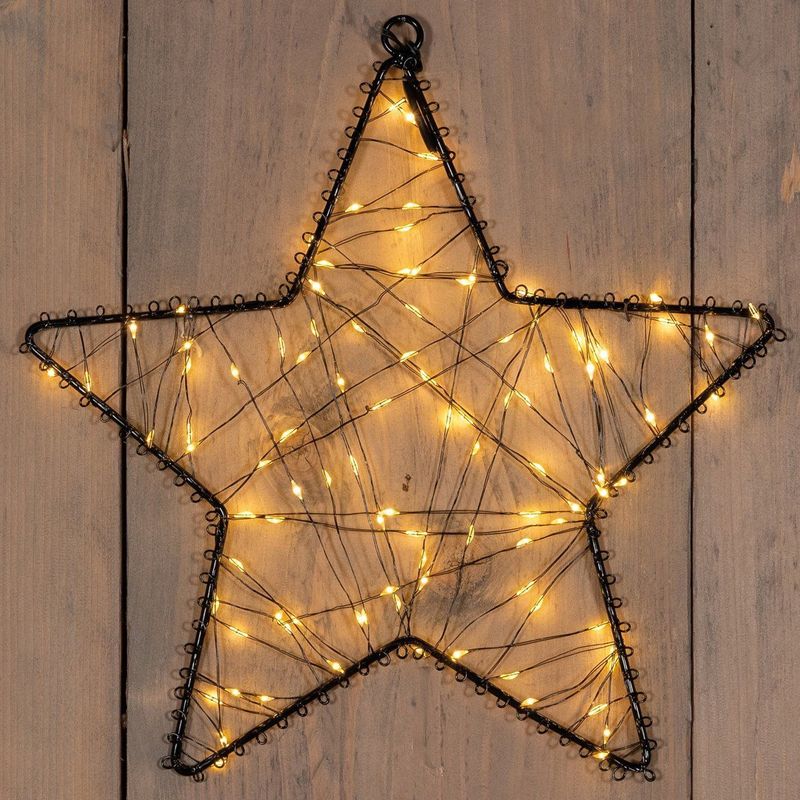 Anna's Collection - Verlichte Ster - Warm Wit - 100 LED Lampjes - D26 cm - Kerstverlichting