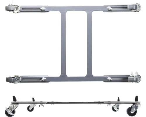 Wagner Sun City plantenwagen, staal, Ø 23 cm, draagvermogen 100 kg, grijs