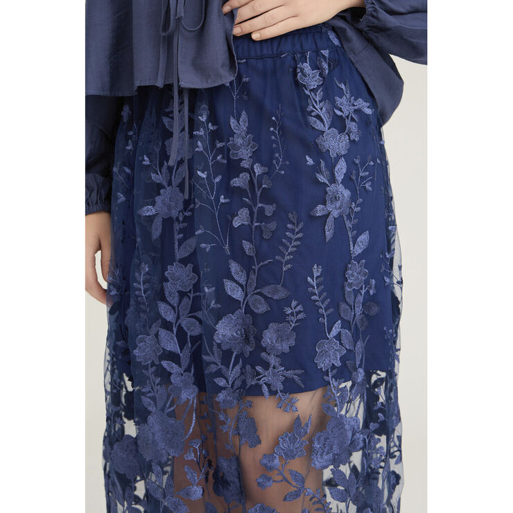 A-VIEW Fuschia skirt Navy