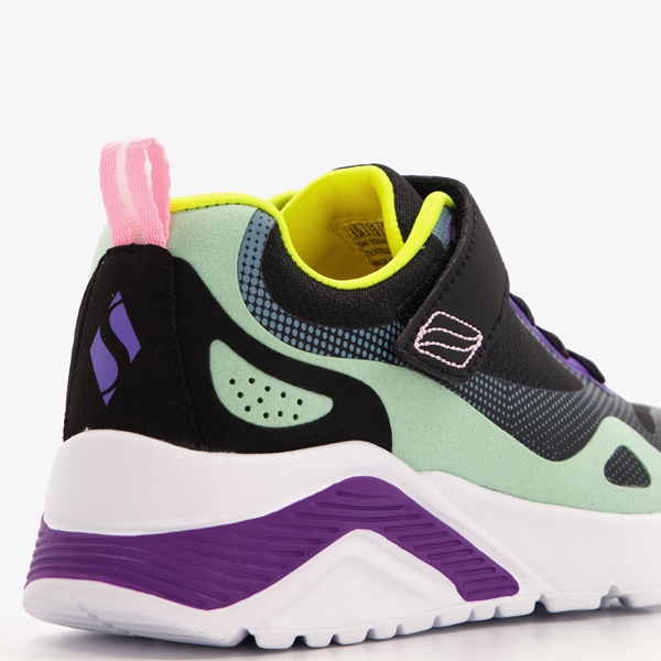 Skechers Uno Lite meisjes sneakers paars zwart