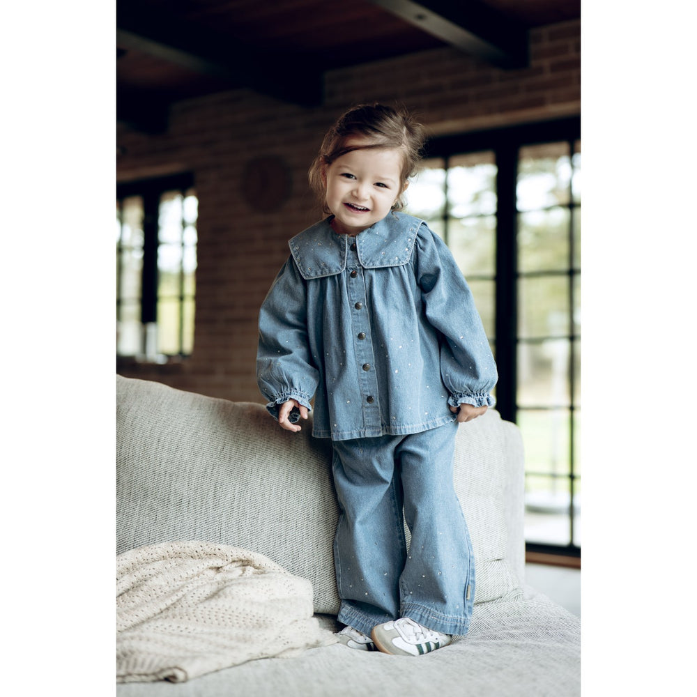 Køb Hust & Claire Blue Denim Karoline Denim W.Studs