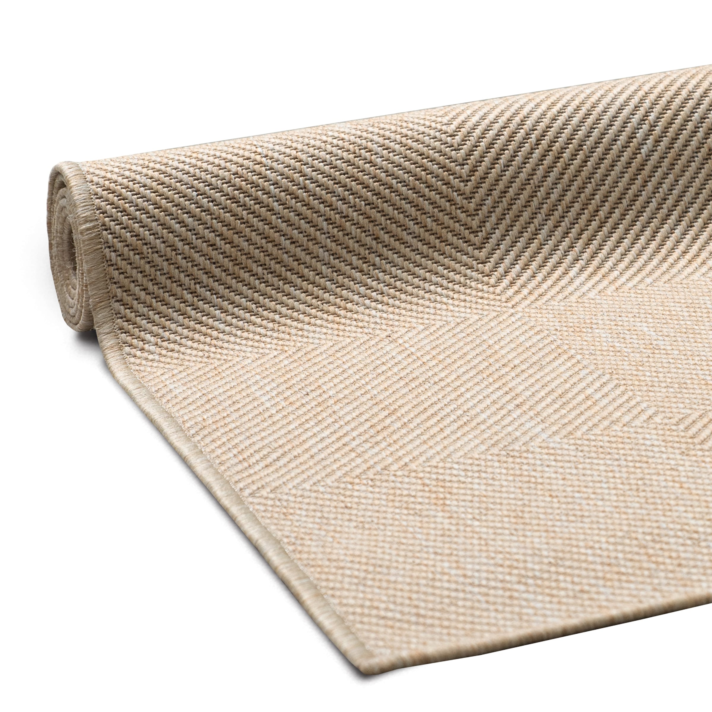 my home Teppich »Anna, auch als Läufer erhältlich« rechteckig 3 mm Höhe In- und Outdoor geeignet, Sisal-Optik, Wetterfest & UV-beständig