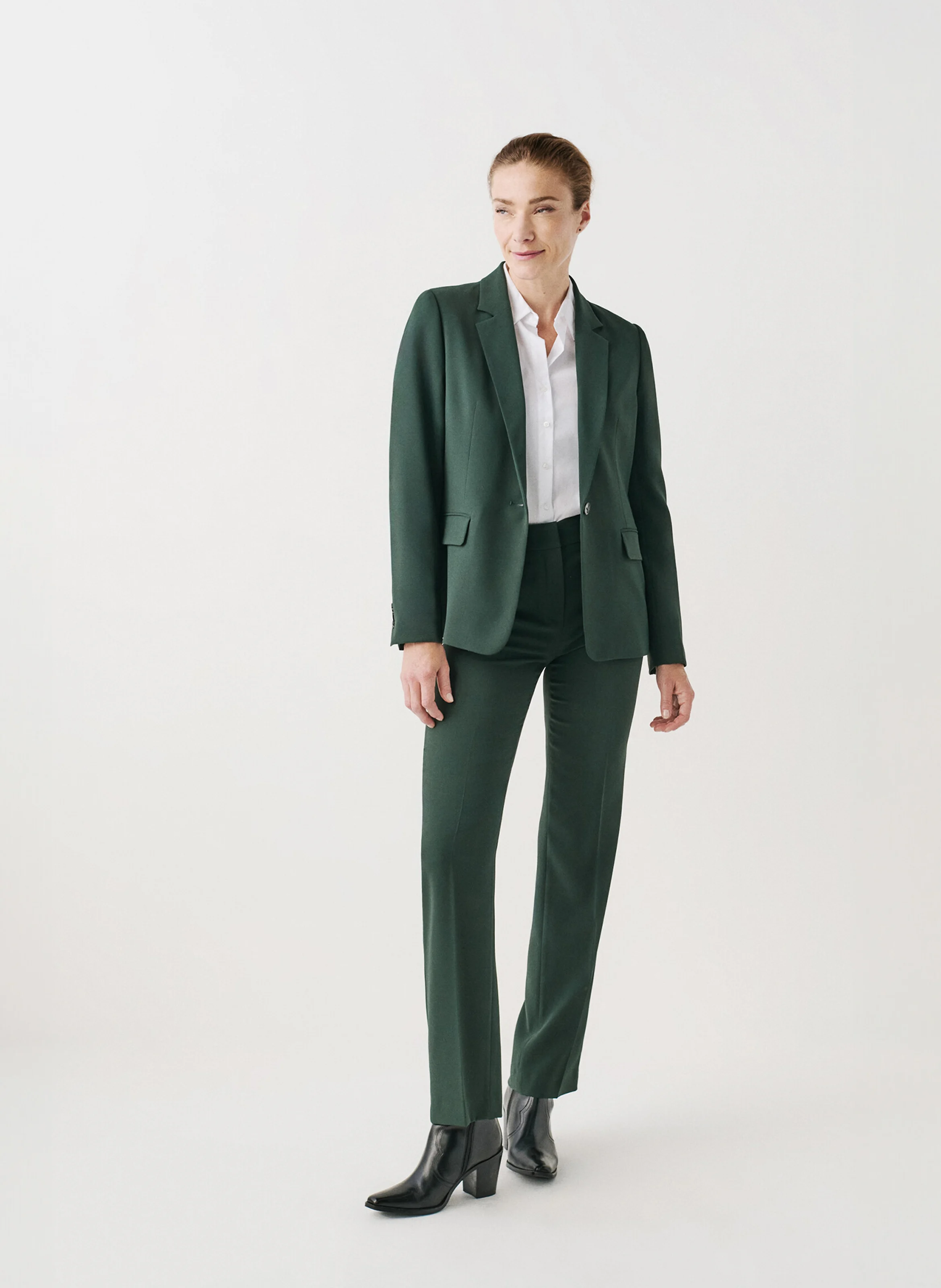 PCLEMENT2 - Pantalon droit | Vert