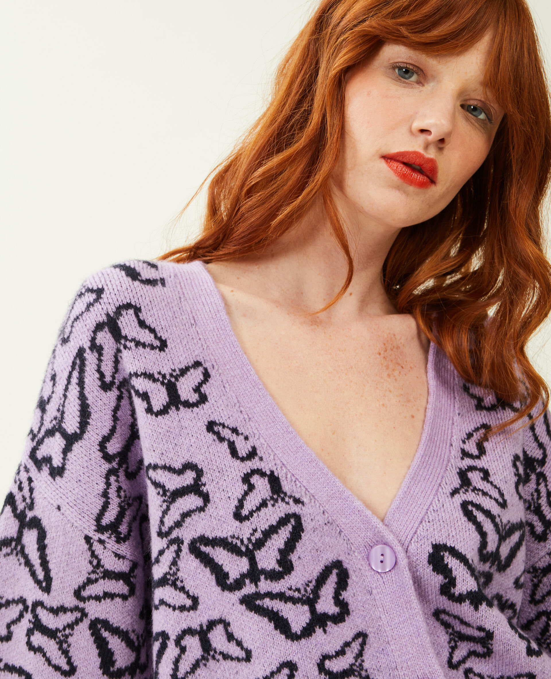 Gilet maille - Violet