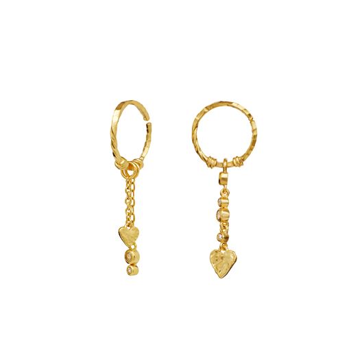 Maanesten Nemy Øreringe, Gold Plated