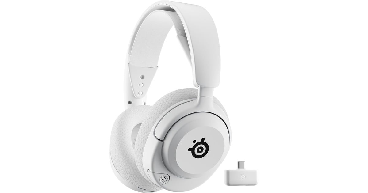 SteelSeriesArctis Nova 5P Wireless over-ear gaming headset  (Wit, Bluetooth 5.3 / 2.4 GHz, Pc, PlayStation 4, PlayStation 5)