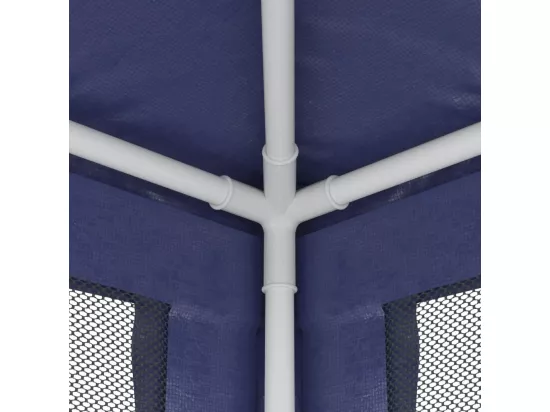 Tente de fête et 10 parois latérales en maille Bleu 3x12 m PEHD