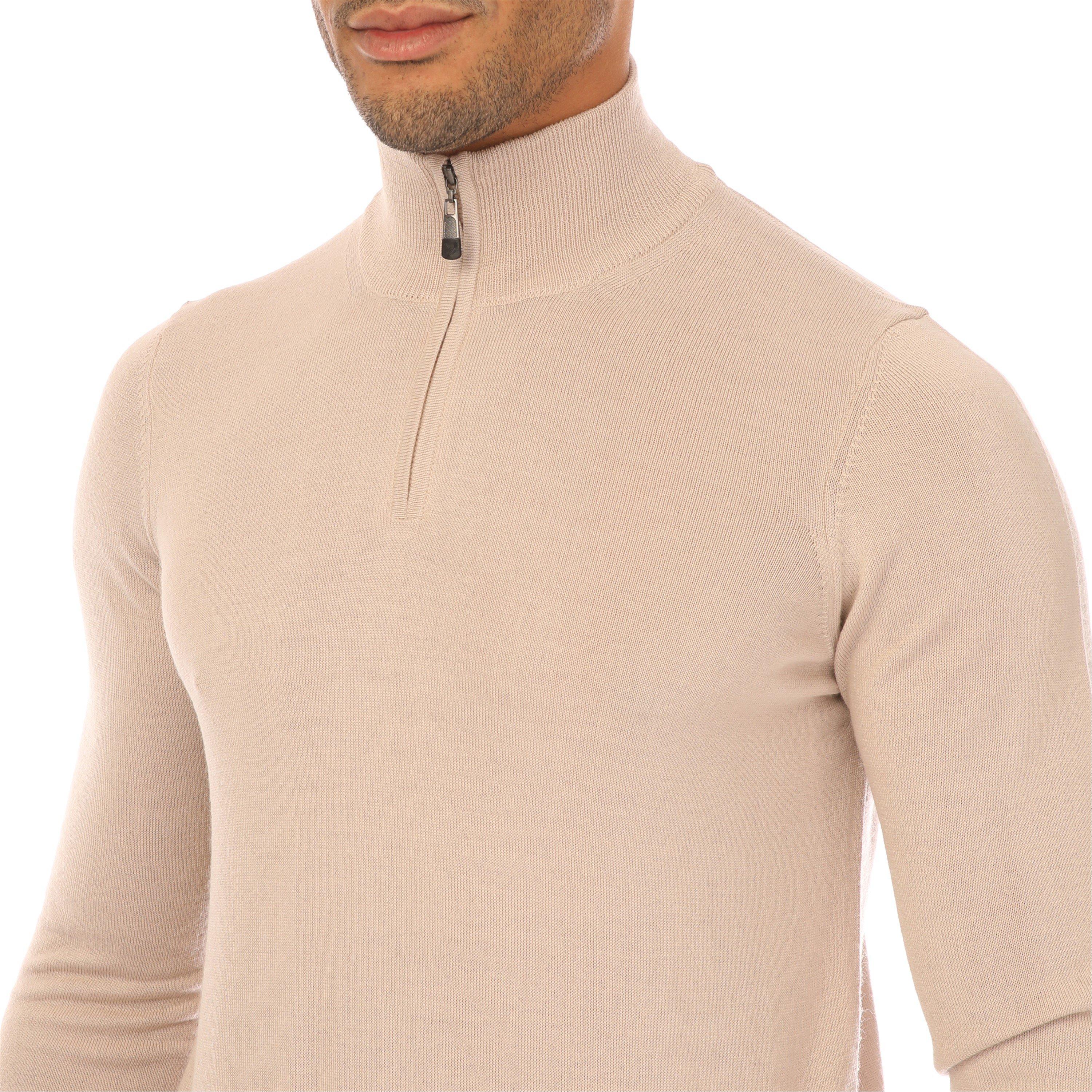 Lyle and Scott Quarter Zip Merino Sweater