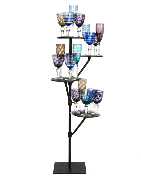 POLSPOTTEN Multicolour Cuttings champagneglas set van 6