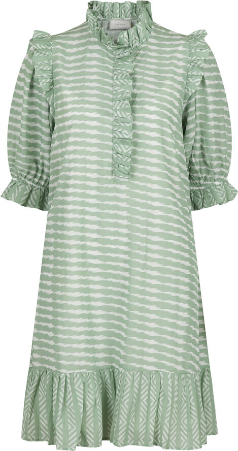 Neo Noir Hani Graphic Dress Dusty green