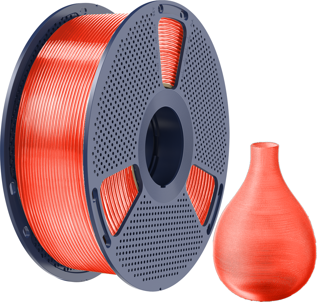 SUNLU  PETG Transparent Red, 1,75 mm / 1000 g    Zähes, leicht zu druckendes PETG Filament