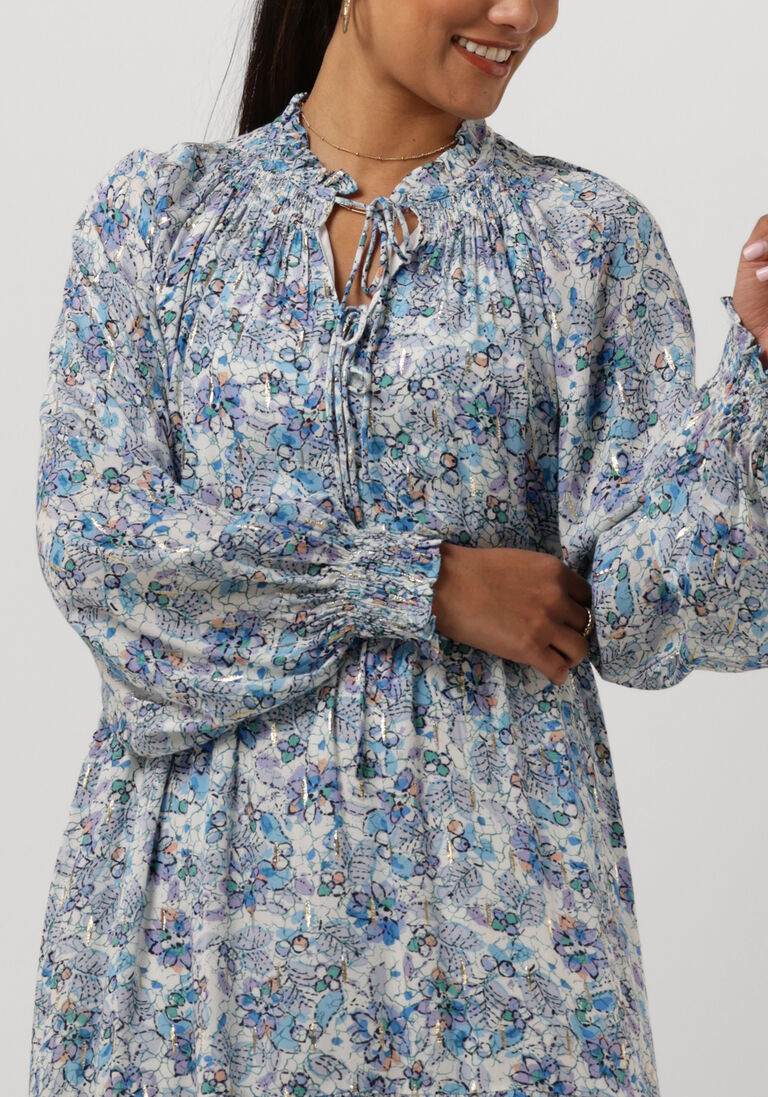 SUNCOO blauwe suncoo mini jurk carole