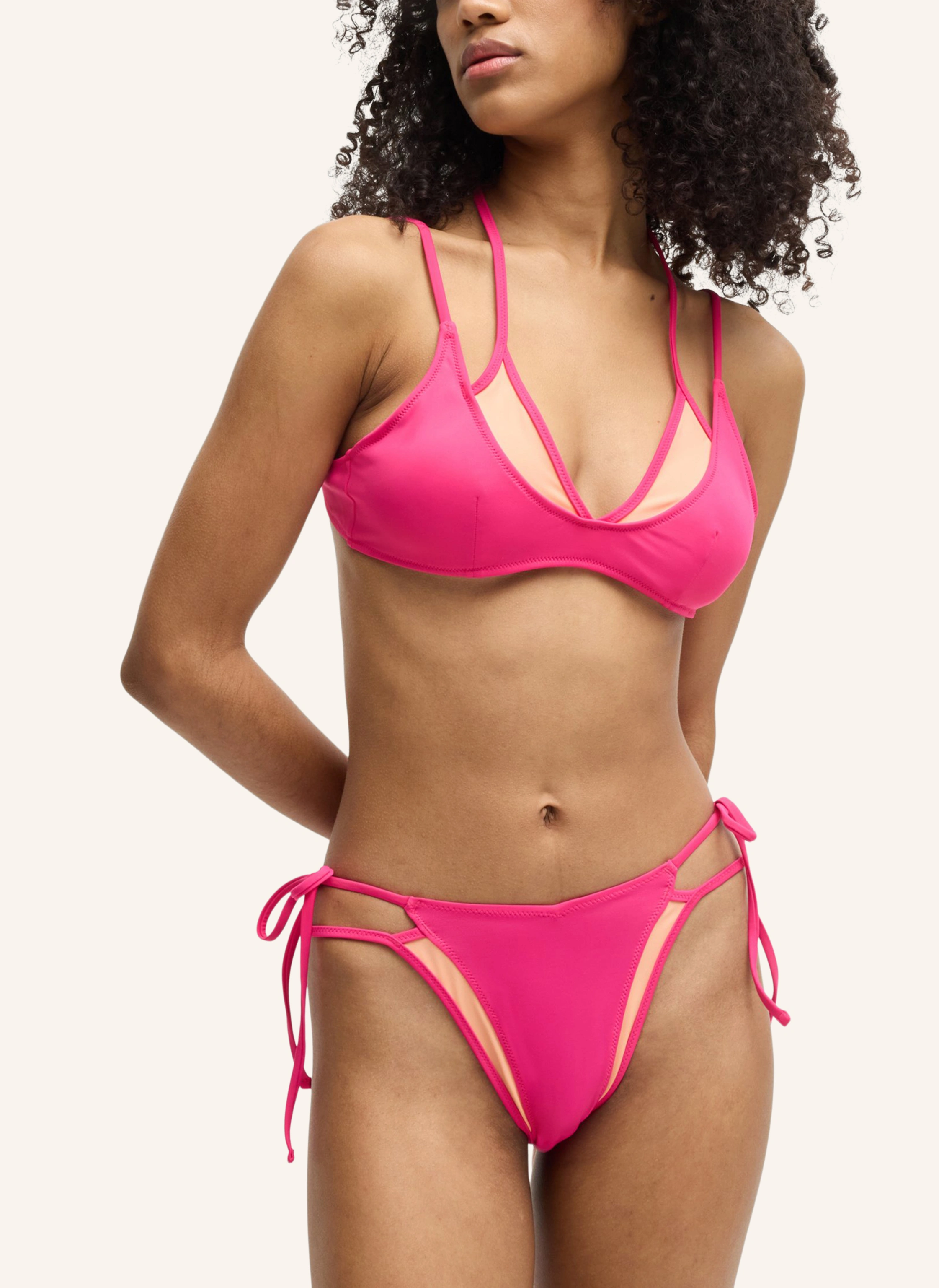 HUGO Bikini-Unterteil DUO LAYER SIDE TIE Regular Fit