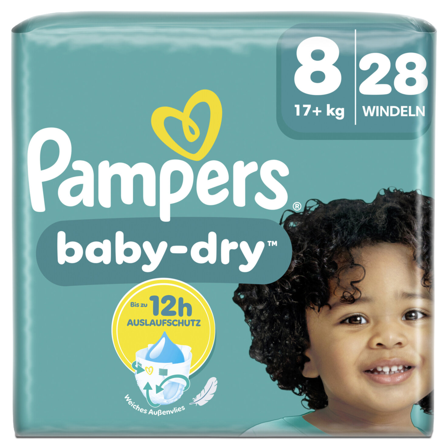 Pampers Baby Dry Gr.8 Extra Large 17+kg 28 Windeln
