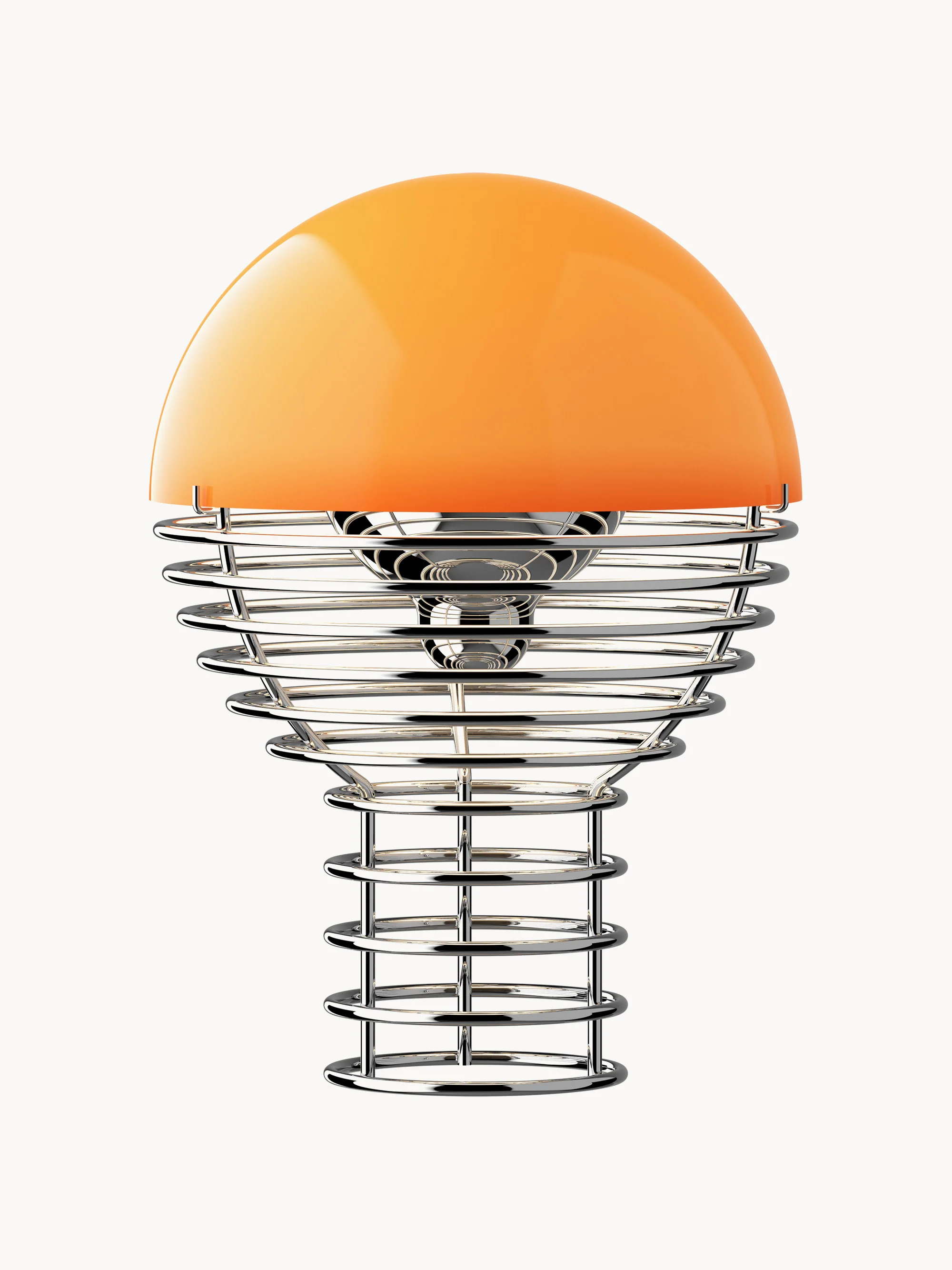 Kleine dimbare LED-tafellamp Wire, Design Verner Panton