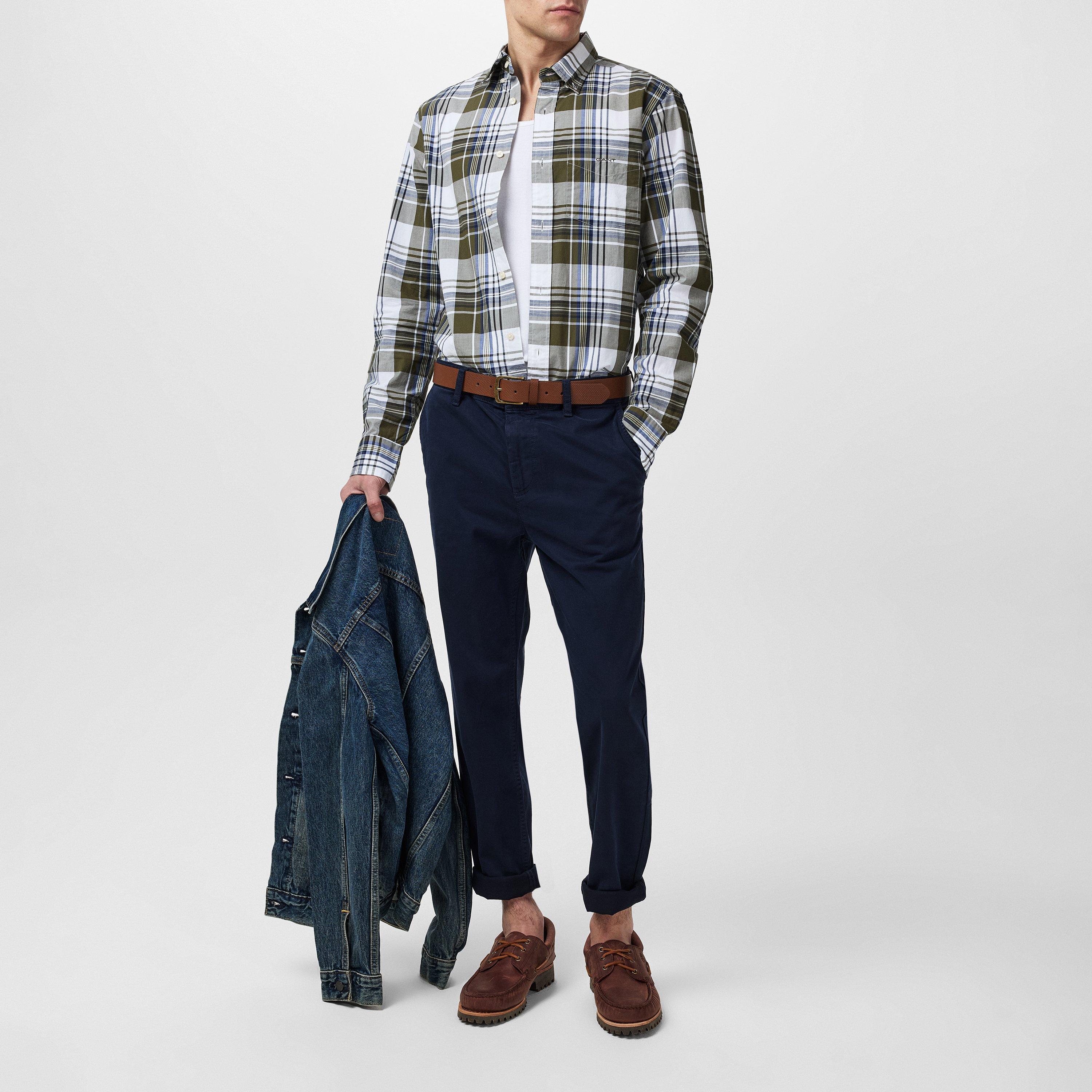 Gant Regular Fit Checked Poplin Shirt