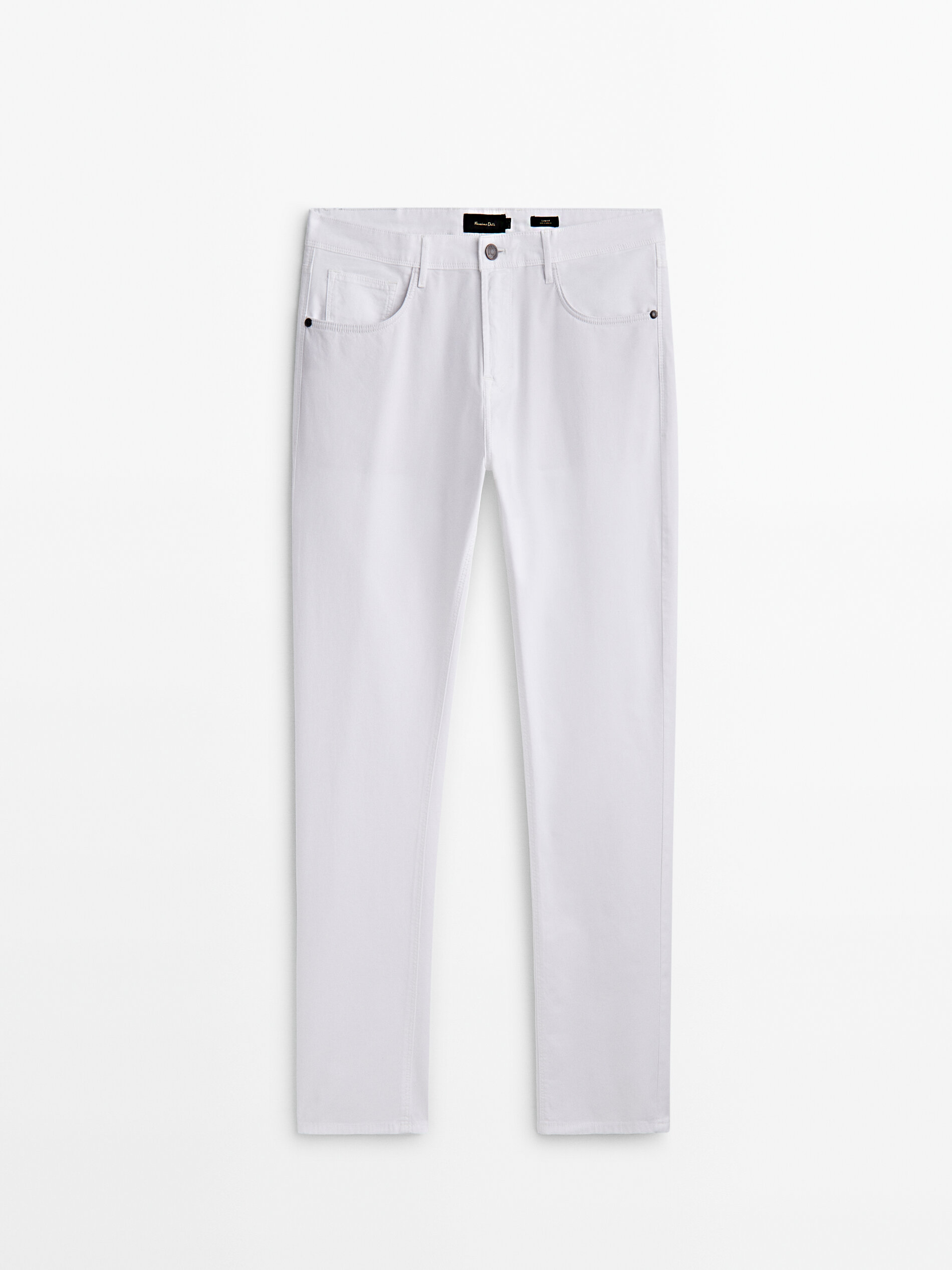 Calças Tejanero Structure Slim Fit - BRANCAS
