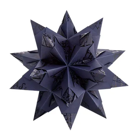 Folia Bascetta Stern Set Elegance, 32 Blatt, 9,5 x 9,5 cm, Indian Dreams blau