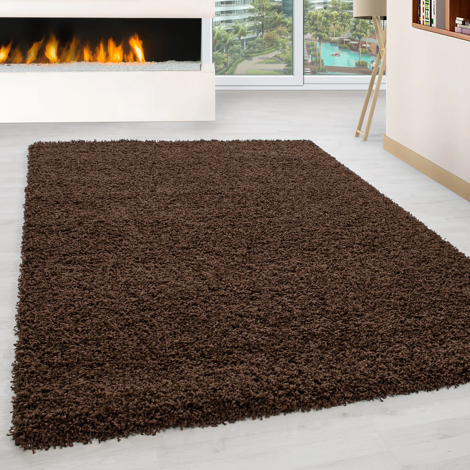 Hochflor Teppich - Gemütlicher Langflor, Pflegeleichter Shaggy Flokati