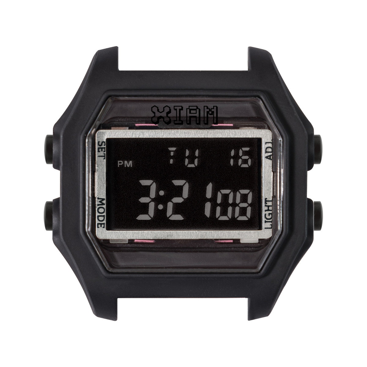 Boîte de montre IAM large polycarbonate noir