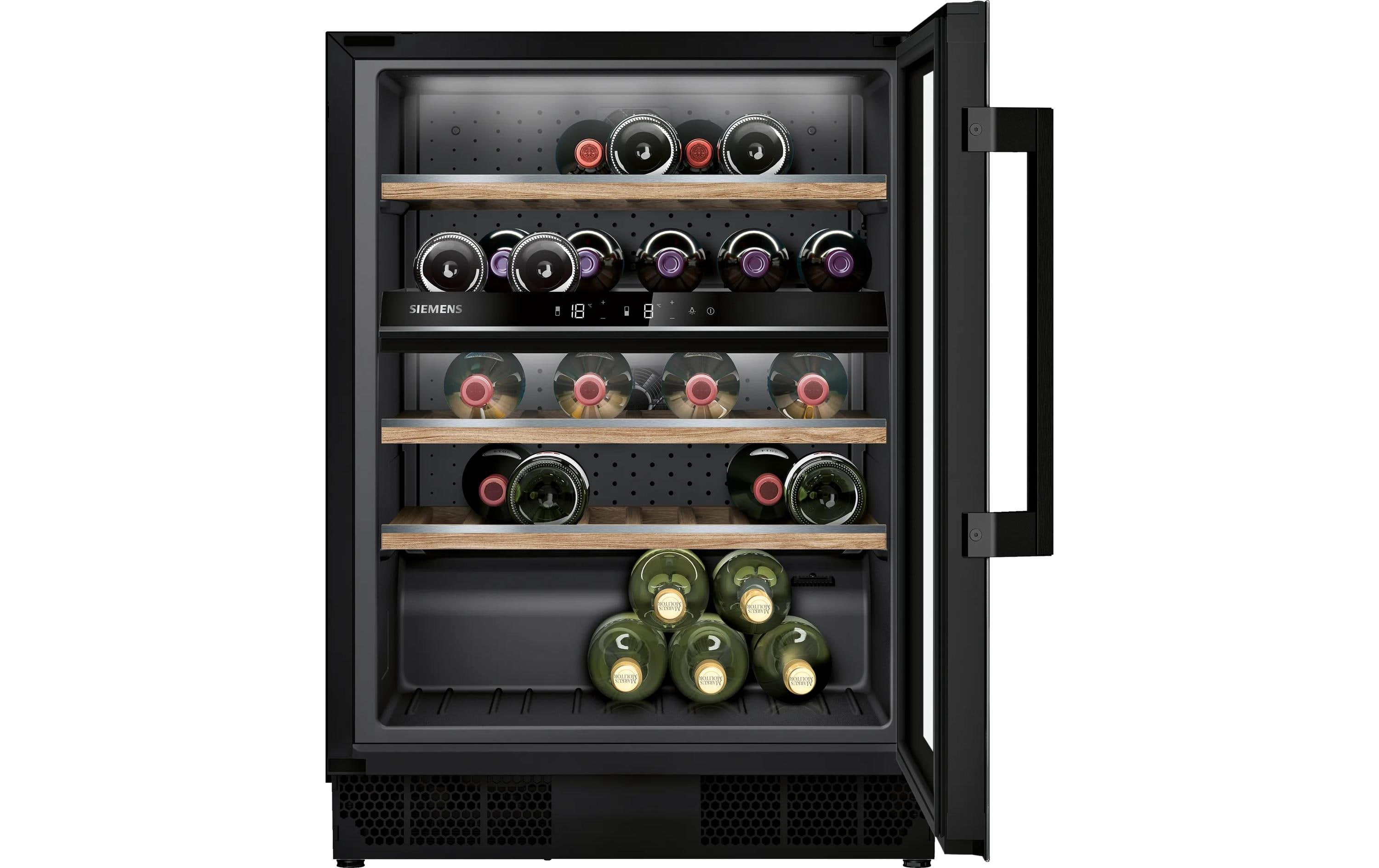 Weinkühlschrank iQ500 KU21WAHG0 Schwarz, Rechts, Wechselbar<br>Weinklimaschrank