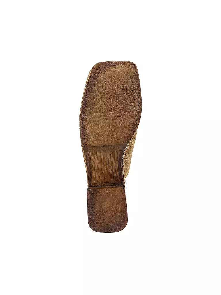 COPENHAGEN Pantoletten - Clogs SUEDE hellbraun