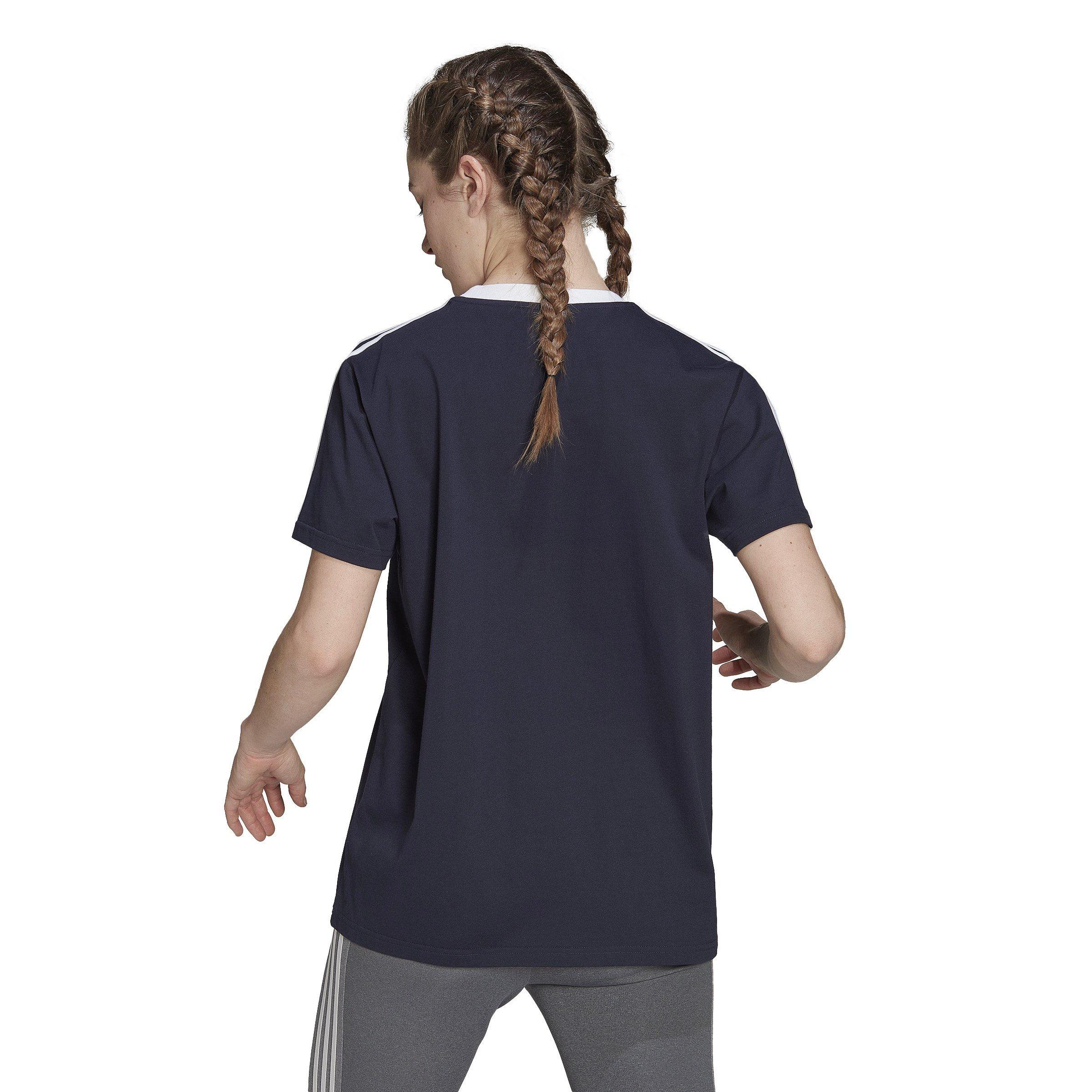 adidas Essentials 3 Stripe T-Shirt Womens