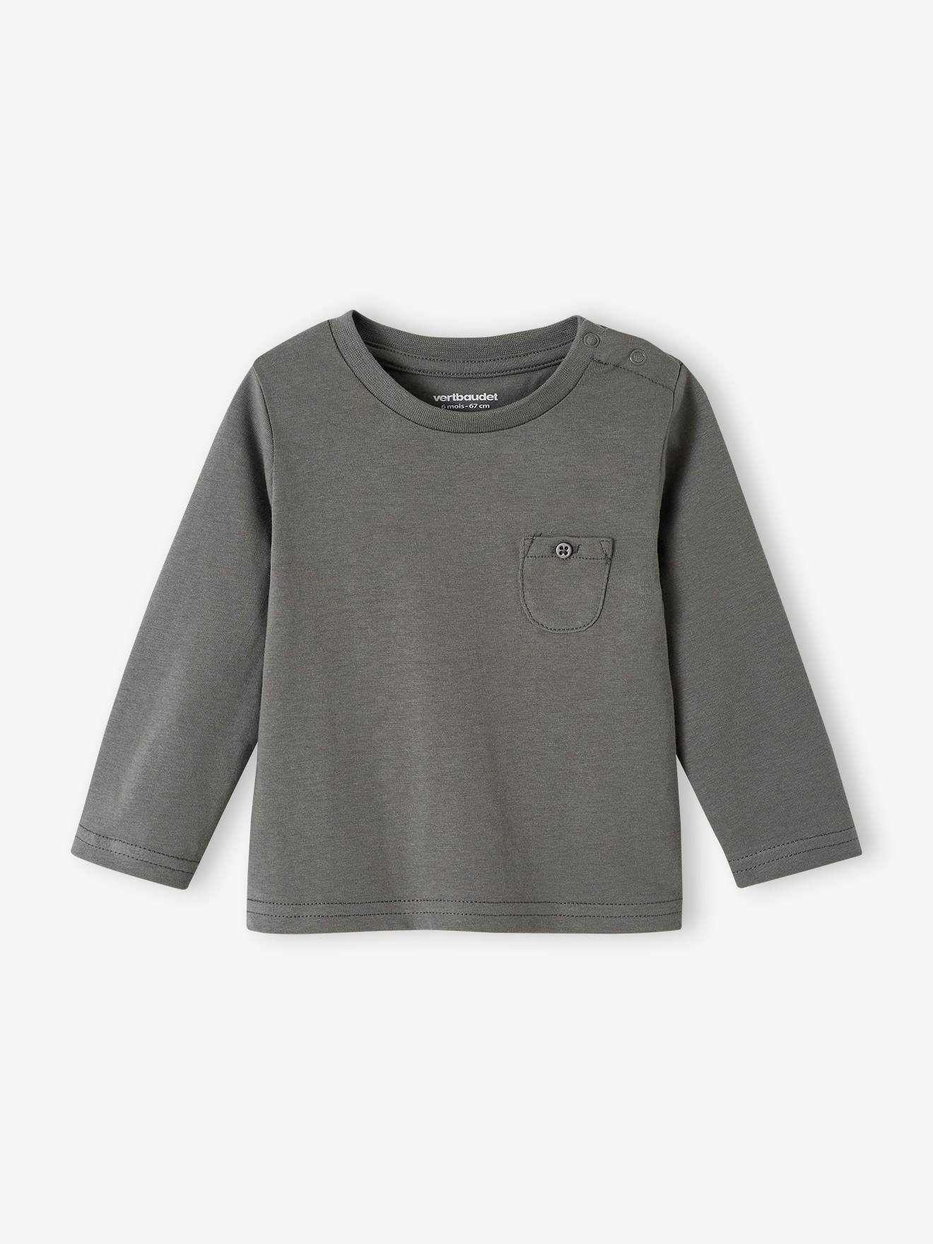 Pacote com 2 camisetas de manga comprida para bebê