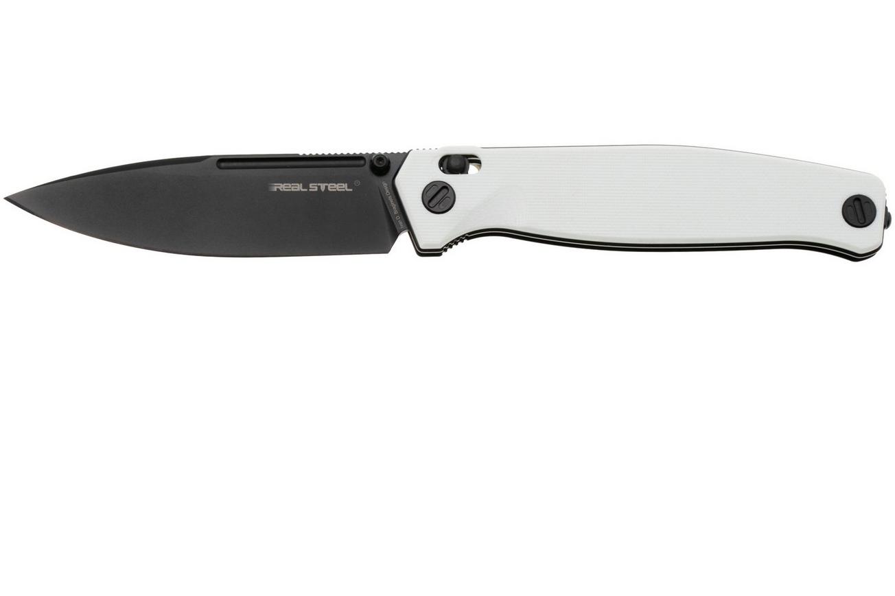 Real Steel Huginn 7652WB PVD VG10, White G10, zakmes