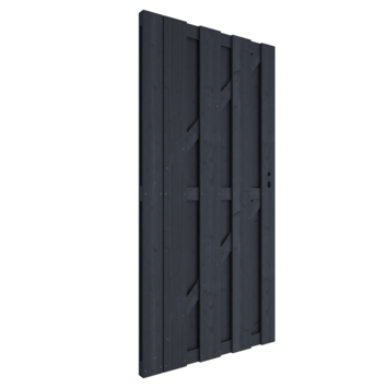 Tuinpoort Royal grenen antraciet ca. 180 x 90 cm