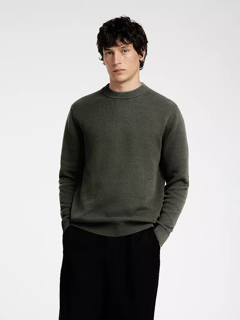 SELECTED Pullover SLHDANE olive
