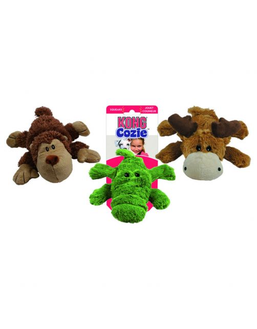 Kong Speeltje Pluche Cozie Naturals - Hondenspeelgoed - 15 cm Assorti