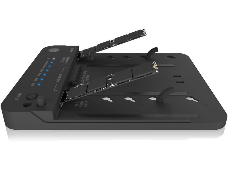 ICY BOX Docking- und Klonstation IB-2913MCL-C31 Docking- und Klonstation für M.2 NVMe SSD und 2.5