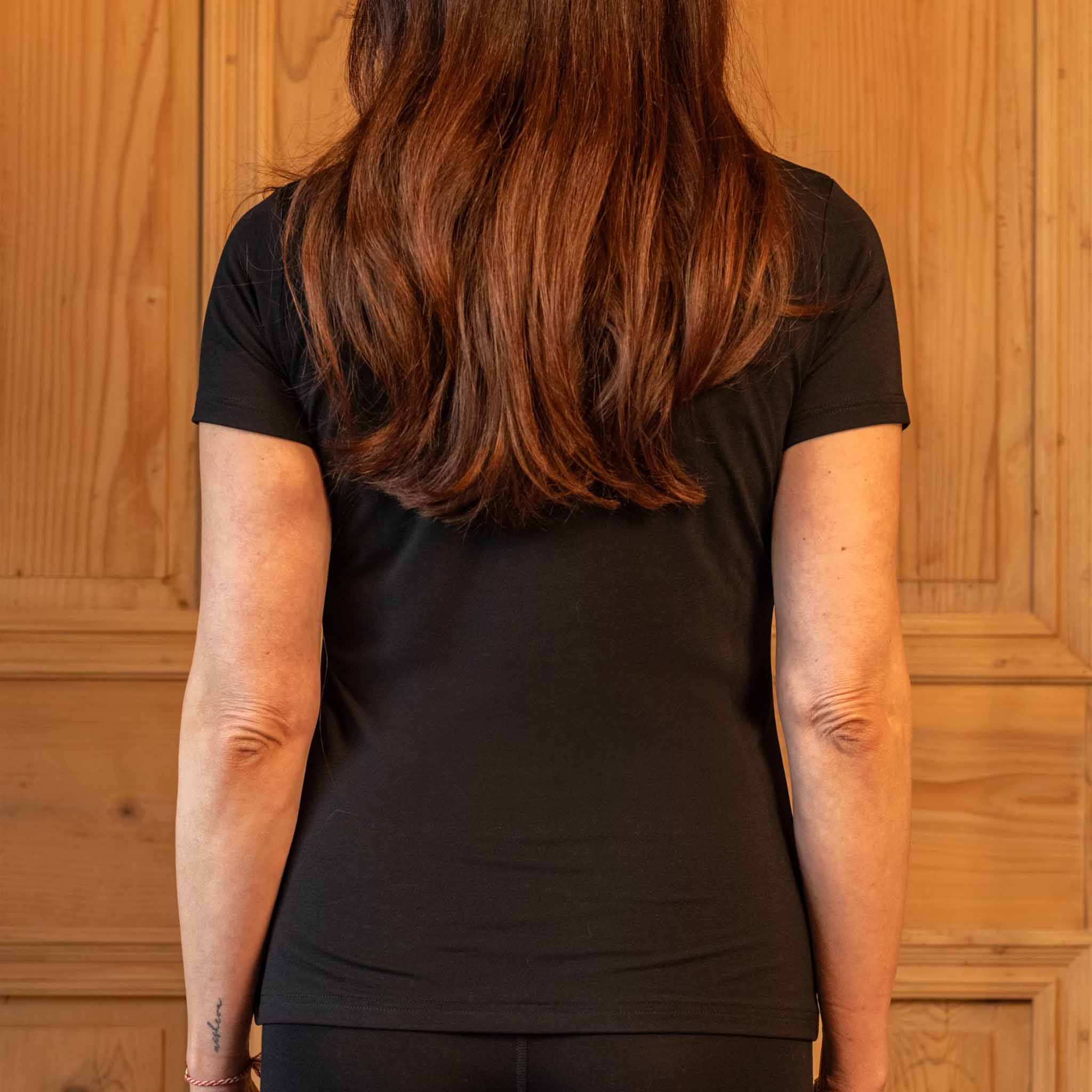 Frauen Kurzarm Shirt Vital Black