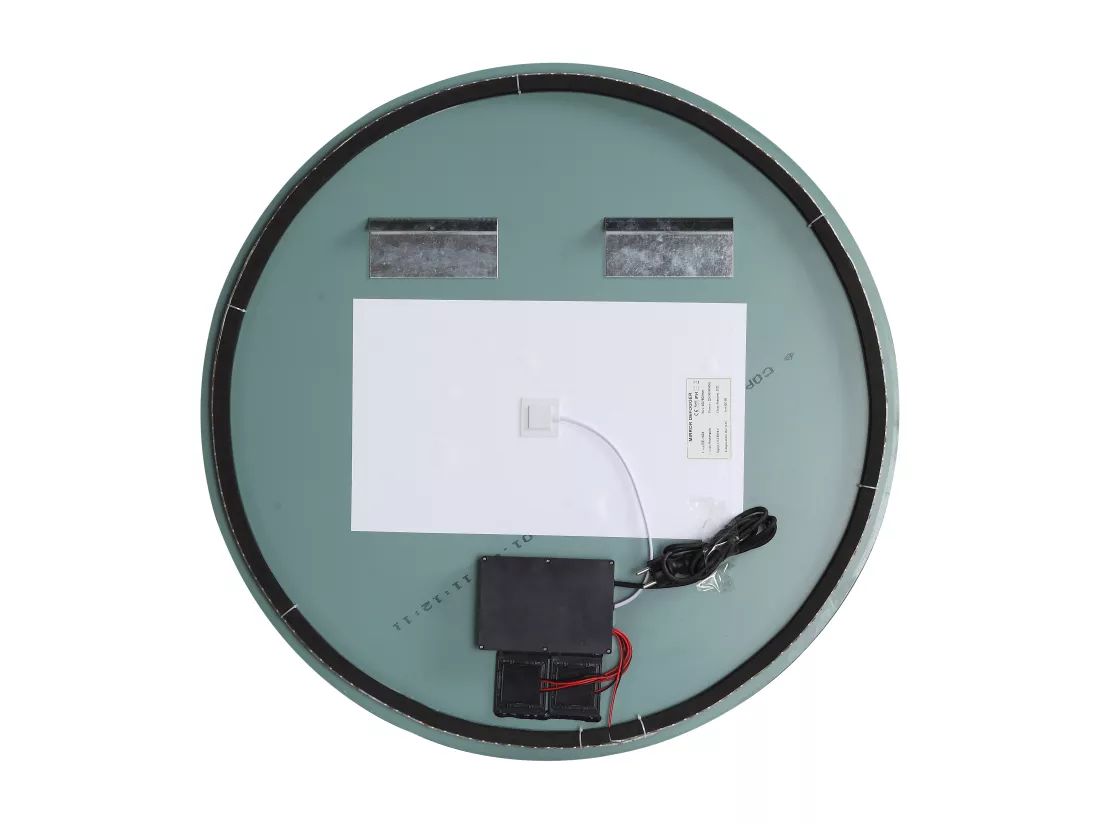 Miroir de salle de bain ovale sans contour anti buée à leds - D60 cm - ROMULA