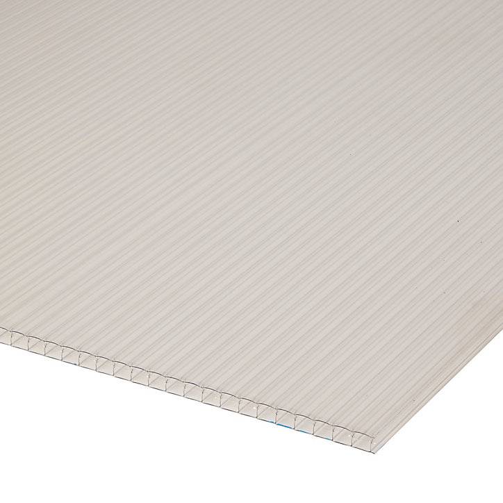 Plaque alvéolaire polycarbonate transparent Onduline 300 x 100 cm, ép.16 mm (vendue à la plaque)