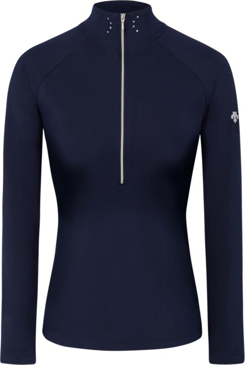 DescenteSylvia T-Neck Shirt - dunkelblau/navy