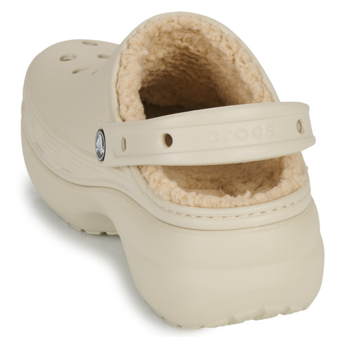 Crocs - Classic Platform Lined Clog W Beige